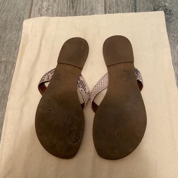 tory burch snakeskin sandals - Picture 2 of 2